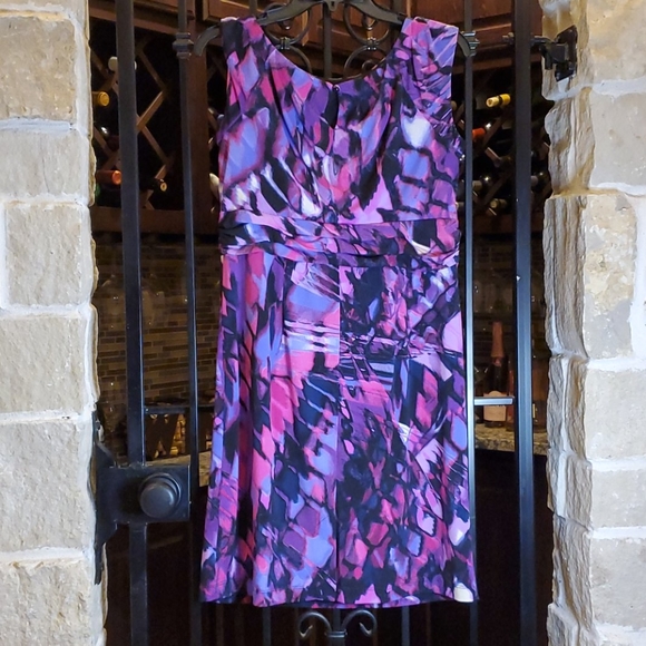 I.N. Studio Petite Abstract Dress 💜 - Picture 6 of 10